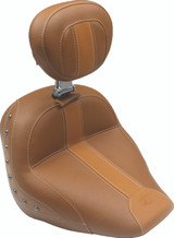 Mustang Motorcycle 76745 - Mustang 06-17 Harley Softail Wide Tire (200mm) Wide Tripper Passenger Seat - Distressed Brown