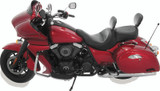 Mustang Motorcycle 77639 - Mustang 08-21 Harley FL Touring Harley Saddlebag Lid Covers Diamond Stitch - Black
