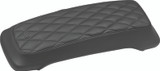 Mustang Motorcycle 77636 - Mustang 93-13 Harley FL Touring Saddlebag Lid Covers Diamond Stitch - Black