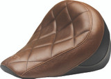 Mustang Motorcycle 76843 - Mustang 18-21 Indian Scout Bobber Standard Touring Solo Seat Diamond Stitch - Brown