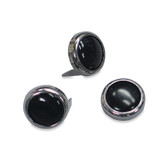Mustang Motorcycle 78089 - Mustang Studs 12.5mm (Bag of 10) - Black