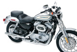 Mustang Motorcycle 79429 - Mustang 04-21 Harley Sportster 4.5 Wide Touring Solo Seat w/Driver Backrest - Black