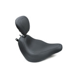 Mustang Motorcycle 79332 - Mustang 18-21 Harley Heritage Classic & Deluxe Wide Tripper Solo Seat w/Driver Backrest - Black
