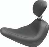 Mustang Motorcycle 79043 - Mustang 18-21 Harley Low Rider, Sport Glide Wide Tripper Solo Seat w/ Driver Backrest - Black