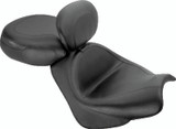 Mustang Motorcycle 79341 - Mustang 02-08 Honda VTX1800 Retro, S, T Wide Touring 2PC Seat w/ Driver Backrest - Black