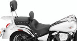 Mustang Motorcycle 79416 - Mustang 06-21 Kawasaki Vulcan 900 Classic, Custom Touring 1PC Seat w/Driver Backrest Studs - Black