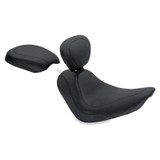 Mustang Motorcycle 79735 - Mustang 06-17 Harley Softail Wide Tire(200mm)Wide Tripper Solo Seat w/Driver Backrest - Black