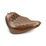 Mustang Motorcycle 83032 - Mustang 18-21 Harley Street Bob Wide Tripper Solo Seat Diamond Stitch - Brown