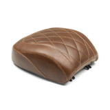 Mustang Motorcycle 83024 - Mustang 18-21 Harley Fat Boy Wide Tripper Passenger Seat Diamond Stitch - Brown