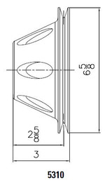 Mr. Gasket 5310 - Billet Style Aluminum Water Pump Pulley