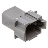 NAMZ DR-8G - Deutsch DT Series 8-Wire Receptacle & Wedgelock - Gray (HD 72128-94GY)