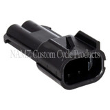 NAMZ NDP-38062 - Delphi-Packard Weatherpack 2-Position Male Wire Connector w/Seals