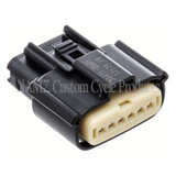 NAMZ NM-33471-0601 - 08-23 Molex MX-150 6-Position Female Connector Throttle Control Actuator - Blk (HD 72483-08BK)