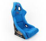 NRG FRP-302BL-ULTRA - FRP Bucket Seat ULTRA Edition - Large (Blue Alcantara/Gold Glitter Back)