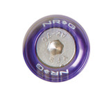 NRG FW-110PP - Fender Washer Kit w/Rivets For Metal (Purple) - Set of 10