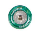 NRG FW-110GN - Fender Washer Kit w/Rivets For Metal (Green) - Set of 10