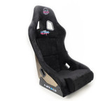 NRG FRP-303BK-ULTRA - FRP Bucket Seat ULTRA Edition - Medium (Black Alcantara/Gold Glitter Back)