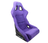 NRG FRP-302PP-PRISMA - FRP Bucket Seat PRISMA Edition W/ pearlized Back Purple Alcantara - Large