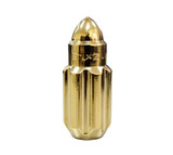 NRG LN-LS500CG-21 - 500 Series M12 X 1.5 Bullet Shape Steel Lug Nut Set - 21 Pc w/Lock Key - Chrome Gold