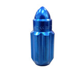 NRG LN-LS500BL-21 - 500 Series M12 X 1.5 Bullet Shape Steel Lug Nut Set - 21 Pc w/Lock Key - Blue