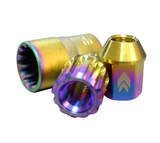 NRG LN-T200MC-21 - 200 Series M12 X 1.5 Titanium Lug Nut Set - 21 Pc w/Lock Key Socket - Neochrome