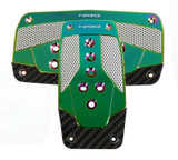NRG PDL-450MC - Aluminum Sport Pedal A/T - Silver w/Neochrome Carbon