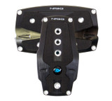 NRG PDL-250BK - Brushed Aluminum Sport Pedal A/T - Black w/Black Rubber Inserts