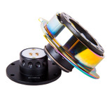 NRG SRK-250BK/MC - Quick Release Gen 2.5 - Black Body / Neochrome Ring