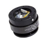 NRG SRK-200CF - Quick Release Gen 2.0 - Black Body / Black Carbon Fiber Ring
