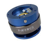 NRG SRK-300BL - Quick Release Gen 2.0 - Blue Body / Titanium Chrome Ring (5 Hole Base 5 Hole Top)