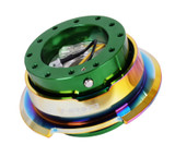 NRG SRK-280GN-MC - Quick Release Gen 2.8 - Green Body / Neochrome Ring