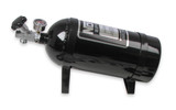 NOS 14761BNOS - 10 lb Nitrous Bottle w/ Black Finish & Super Hi Flo Valve w/ Mounting Brackets & Gauge