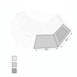 Overland Vehicle Systems 18109910 - 270 Awning Wall With Window - Nomadic Awning 270 Side Wall 2 Overland Vehicle Systems 18109910 - 270 Awning Wall With Window - Nomadic Awning 270 Side Wall 2