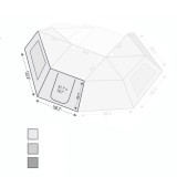 Overland Vehicle Systems 18099910 - Nomadic Awning 270 for Driver Side Wall 1 270 Awning Wall 1 Overland Vehicle Systems 18099910 - Nomadic Awning 270 for Driver Side Wall 1 270 Awning Wall 1