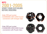 PPE 124060300 - 2003-2005 GM 6.6L DURAMAX PERFORMANCE TRANSMISSION COOLER PURPLE CLIPS