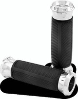 Performance Machine 0063-2082-CH - Handle Grip Set Overdrive - Chrome