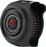 Performance Machine 0206-2130-SMB - Vintage Air Cleaner - Black Ops