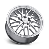 Petrol 1780P4C405108S72 - P4c 17X8 Silver W/ Machined Face & Lip