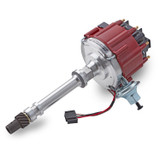Proform 66941R - HEI Distributor Racing Type w/Vac-Adv Red Cap Polished For Chevy V8 Engines