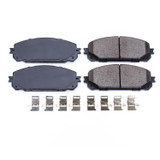 PowerStop 17-1843 - Power Stop 14-20 Jeep Cherokee Front Z17 Evolution Ceramic Brake Pads w/Hardware