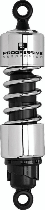 Progressive Suspension 412-4001C - Progressive Harley 412 Series Shocks 12.5in - Chrome