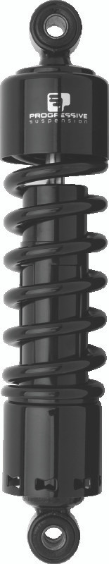 Progressive Suspension 412-4084B - Progressive Harley 412 Series Shocks 13.5in - Black