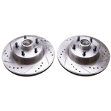 PowerStop AR8102XPR - Power Stop 69-70 Ford Country Squire Front Evolution Drilled & Slotted Rotors - Pair