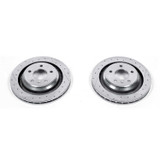 PowerStop AR8287XPR - Power Stop 05-08 Pontiac Grand Prix Rear Evolution Drilled & Slotted Rotors - Pair
