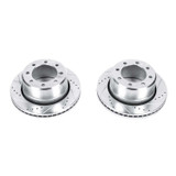 PowerStop AR8374XPR - Power Stop 11-12 Ram 3500 Rear Drilled & Slotted Rotor - Pair