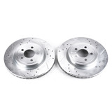 PowerStop AR8359XPR - Power Stop 05-19 Chrysler 300 Front Evolution Drilled & Slotted Rotors - Pair