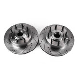 PowerStop AR85115XPR - Power Stop 05-07 Ford F-350 Super Duty Front Drilled & Slotted Rotor - Pair