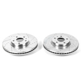 PowerStop AR85150XPR - Power Stop 13-19 Ford Fusion Front Evolution Drilled & Slotted Rotors - Pair