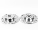 PowerStop AR85156XPR - Power Stop 13-19 Ford Fusion Rear Evolution Drilled & Slotted Rotors - Pair