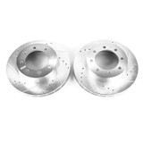 PowerStop AR8581XPR - Power Stop 00-04 Ford F-550 Super Duty Front Drilled & Slotted Rotor - Pair